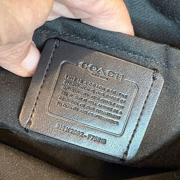 Coach Crossbody Bag Purse Handbag Leather Embossed Horse & Carriage Jes Pebbled - Picture 12 of 16